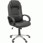 FAUTEUIL DE DIRECTION ARGAMASÓN EN SIMILICUIR NOIR - FOROL