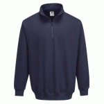 LOT DE 2 - PORTWEST B309 SWEATSHIRT COL ZIPPÉ SORRENTO MARINE - TAILLE XXL