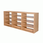 RAYONNAGE TABLETTES DROITES,SIMPLE FACE COMPLÉMENTAIRE NIGÉRIA, HAUTEUR 1,98 M - MANUTAN COLLECTIVITÉS