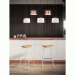 TABOURET ALTO - CHÊNE CLAIR/BLANC