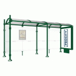 ABRI BUS PROVINCE 5 M CAISSON 1 BARDAGE CITY VERT 6005 - PROCITY