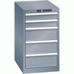 ARMOIRES À TIROIRS GRIS 411X572X700 AVEC 5 TIROIRS 75KG - LISTA