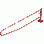 BARRIÈRE PIVOTANTE À CHEVILLER BLOCAGE-ROUGE/BLANC-3500MM - SCHAKE