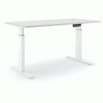 BUREAU RÉGLABLE ALUFORCE PRO 140 M - 180X80CM - BLANC GRIS - ACTIFORCE