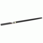LOT DE 12 - NAPPE EN ROULEAU PAPIER DAMASSÉ - 6X1,18M - NOIR