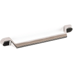 MANCHE EN ZAMAK FINITION NICKEL NOIR BRILLANT, DIMENSIONS: 177X18X28MM INSERTS: 160MM - TALLA