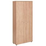 MEUBLE HAUT PORTES BATTANTES  - L.80 X 35 X H. 180,5 CM - FINITION NOYER