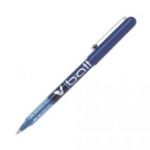 PILOT STYLO ROLLER POINTE MÉTAL 0,5 MM ENCRE LIQUIDE BLEUE V-BALL 05