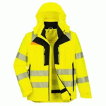 PORTWEST DX466 PARKA 4 EN 1 DX4 HI-VIS JAUNE/NOIR - TAILLE XL