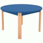TABLE ERGO RONDE T1 - BLEU/HÊTRE - MANUTAN COLLECTIVITÉS