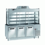 VITRINE RÉFRIGÉRÉE DE LIBRE-SERVICE PROFI 1500X700X2000 – 4X GN 1/1