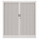 ARMOIRE MÉTAL CLASSTOUT COLOR - A RIDEAUX - L. 120 X H. 100 CM - CORPS ALUMINIUM  - RIDEAUX ALUMINIUM