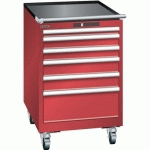 ARMOIRE ROUGE 564X725X890 AVEC 6 TIR. 75KG _ 78.548.070 - LISTA