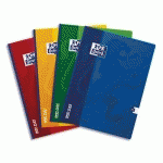 CAHIER OXFORD OPEN FLEX - RELIURE BROCHEE - 24 X 32 CM - 192 PAGES - GRANDS CARREAUX - PAPIER 90G