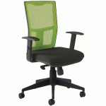 FAUTEUIL BUREAU RITZ ACCOUDOIRS RÉGLABLES DOSSIER RÉSILLE COLORIS ANIS - MANUTAN COLLECTIVITÉS