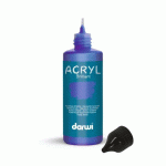 LOT DE 5 - DARWI FLACON DE 80 ML DE PEINTURE ACRYLIQUE UNIVERSELLE BRILLANTE - BLEU OUTREMER