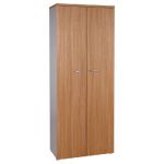 MEUBLE HAUT ODYSSÉE PORTES HAUTES - H.215 X L. 86 X P. 44.5 CM - CORPS ALUMINIUM - PORTES NOYER