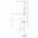 PENDERIE ESCAMOTABLE POUR ARMOIRE - 830-1150 MM - CHROMÉ - SLING EMUCA