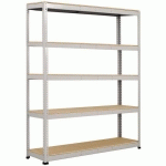 RAYONNAGE RAPID 1 2440X2440X610-5 NIVEAUX-AGGLOMÉRÉS-RAL7001