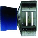 SACHET 100 COSSES PLATES 6.3MM FEMELLE BLEU