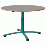 TABLE MALIBU Ø 120 T3/T6 PC ST ALAISÉ BÉTON F186/BLEU 5018
