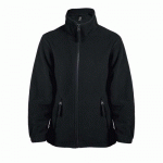 VESTE ENFANT MICROPOLAIRE ZIPPÉE EN POLYESTER NOIR