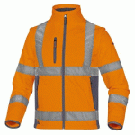 VESTE SOFTSHELL MOONLIGHT2 HAUTE VISIBILITÉ, ORANGE FLUO, TAILLE XXL
