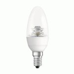 1 AMPOULE 6/40 W  E14 LED FLAMME  BLANC CHAUD