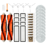 ACCESSOIRES DE REMPLACEMENT DE FILTRE DE BROSSE LATÉRALE PRINCIPALE ET DE CHIFFON DE VADROUILLE POUR ASPIRATEUR ROBOTIQUE TOUT-EN-UN B101CN