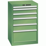 ARMOIRE VERT 564X572X850 AVEC 6 TIR. 75KG _ 78.953.030 - LISTA