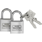 BURG WÄCHTER 36151 CADENAS 30.00 MM FERMETURE UNIVERSELLE ALUMINIUM AVEC SERRURE À CLÉ C308042