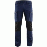 PANTALON DE TRAVAIL SERVICES STRETCH MARINE/NOIR TAILLE 46 - BLAKLADER