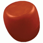 POUF GALET DE PAUL Ø 35 CM TERRACOTTA RAL 2001 - QUI EST PAUL