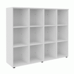 STRUCTURE CASIER FLEXYCAZ 12 CASES VIDES -4 X 3 CASES L 160 X P 42 X H 131,4 BLANC