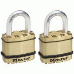 CADENAS À CLÉ EN ACIER LAMINÉ - OR - MASTER LOCK