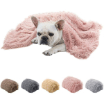 COUVERTURE MOELLEUSE POUR CHIEN, COUVERTURES CHAUDES EN FAUSSE FOURRURE POUR CHIENS, CHATS, COUVERTURE RÉVERSIBLE DOUBLE COUCHE LAVABLE POUR LIT DE