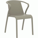FAUTEUIL JARDIN EMPILABLE FADO - TAUPE - EZPELETA
