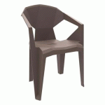 FAUTEUILS DELTA POLYPROPYLÈNE - CHOCOLAT - GARBAR