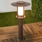 LINDBY LAMPE POUR SOCLE LED PAVLOS EN ROUILLE
