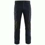 PANTALON DE TRAVAIL SERVICES STRETCH MARINE FONCÉ/NOIR TAILLE 54C - BLAKLADER