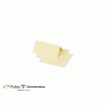 PAQUET DE 25 MARQUE-PLACES POLLEN 85X80MM 210G/M² - CHAMOIS - LOT DE 3