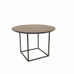TABLE BASSE RONDE MILAN Ø 59 CM - BRONZE