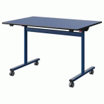 TABLE MALIBU RAB 120X80 T6 DL ST ANTIB BLE U525/NO BLEU 5005 - MANUTAN EXPERT