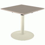 TABLE MANO RÉGLABLE 80X80 STRAT ABS CHÊNE HONGRIE/BEIGE 1013 - MOBIDECOR