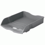 LOT DE 6 - CORBEILLE À COURRIER RE-LOOP, A4, PLASTIQUE ÉCO, GRIS