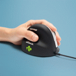 R-GO TOOLS SOURIS ERGONOMIQUE R-GO HE BREAK AVEC LOGICIEL DE PAUSE, GAUCHER, GRAND (LONGUEUR DE LA MAIN > 185 MM), FILAIRE, NOIR