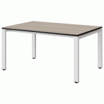 TABLE MALIBU 120X80 T3 SOUDÉ ST ANTIB ACACIA/NOIR BLC 9016