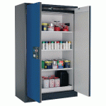 ARMOIRE SÉCURITÉ Q-PEGASUS-90 Q90.195.120.WDAC GRIS/BLEU - MANUTAN COLLECTIVITÉS