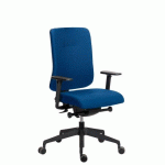 CHAISE DE BUREAU SITIZEN TISSU AVEC ACCOUDOIRS 3D BLEU