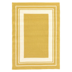 TAPIS IMITATION FIBRES NATURELLES EXTÉRIEUR ET INTÉRIEUR - PROVENCE - JAUNE SAFRAN - 200 X 290 CM